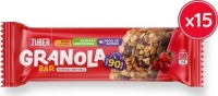 Züber Granola Bar Kırmızı Orman Meyveli 25 Gr 15 Adet - Züber